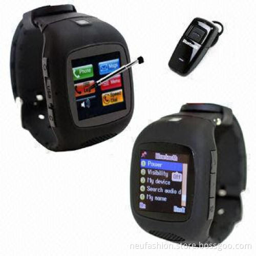 Touch Screen Watch Phones with Built-in Bluetooth, Supports T-flash Card Up to 32GB Memory